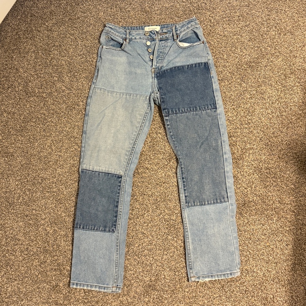 Patchwork Denim Jeans